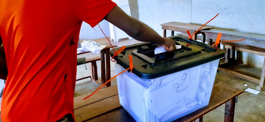 Déclaration sur les résultats du premier tour de la présidentielle à Faranah